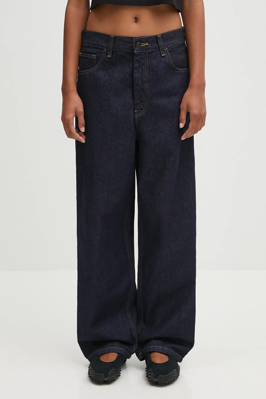 Džíny Carhartt WIP W' Brandon dámské, high waist, I035892.102