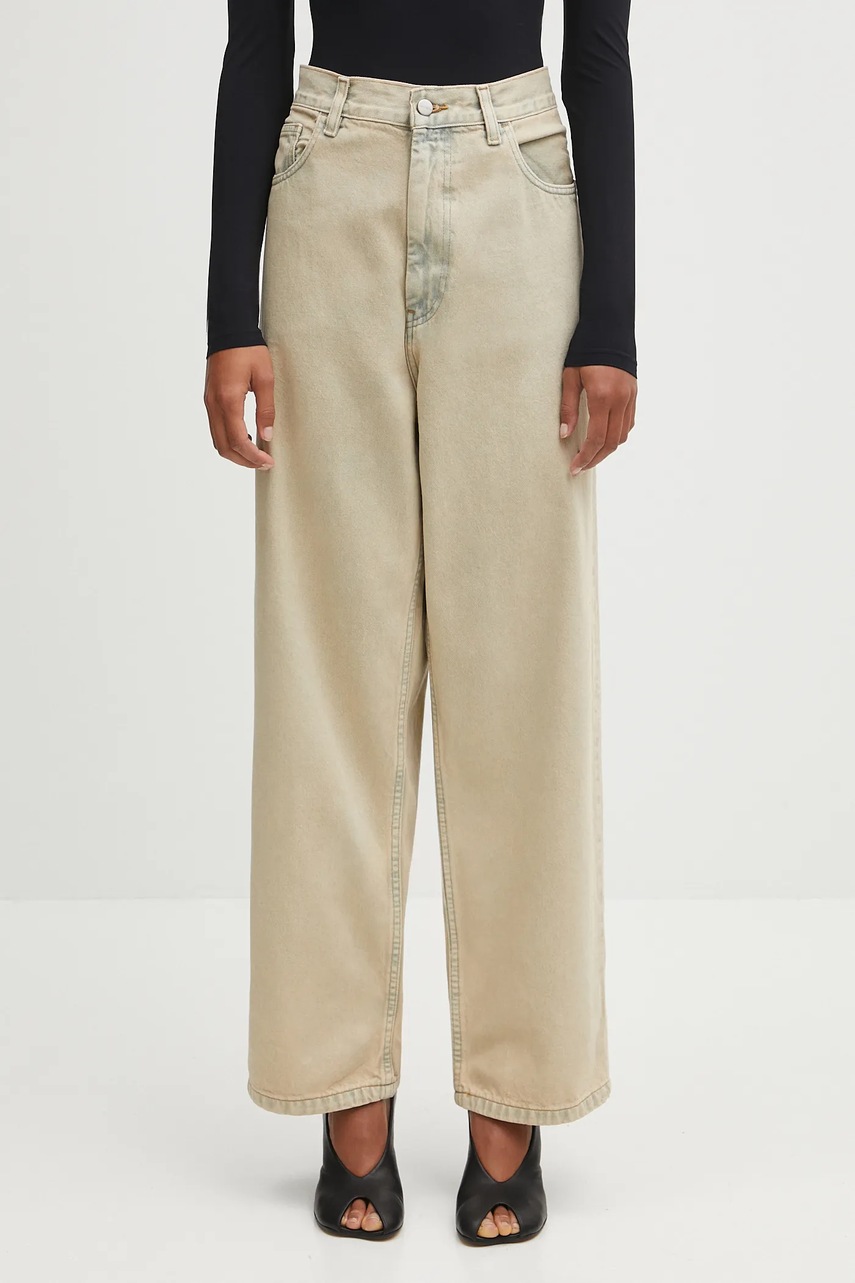 Džíny Carhartt WIP W' Brandon dámské, high waist, I035892.01SN