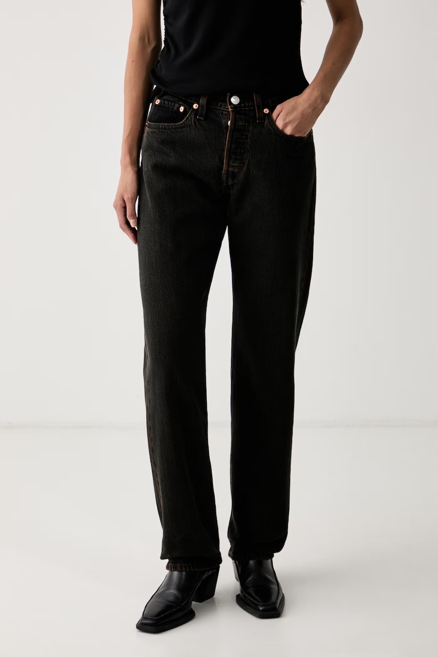 Levi's jeansy straight damskie 501 CURVE