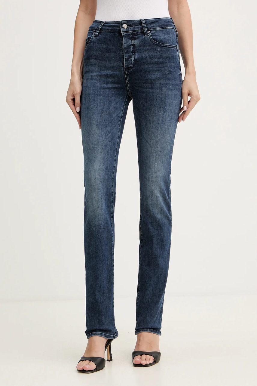 Levně Džíny Armani Exchange dámské, tmavomodrá barva, XW000072 AF11969