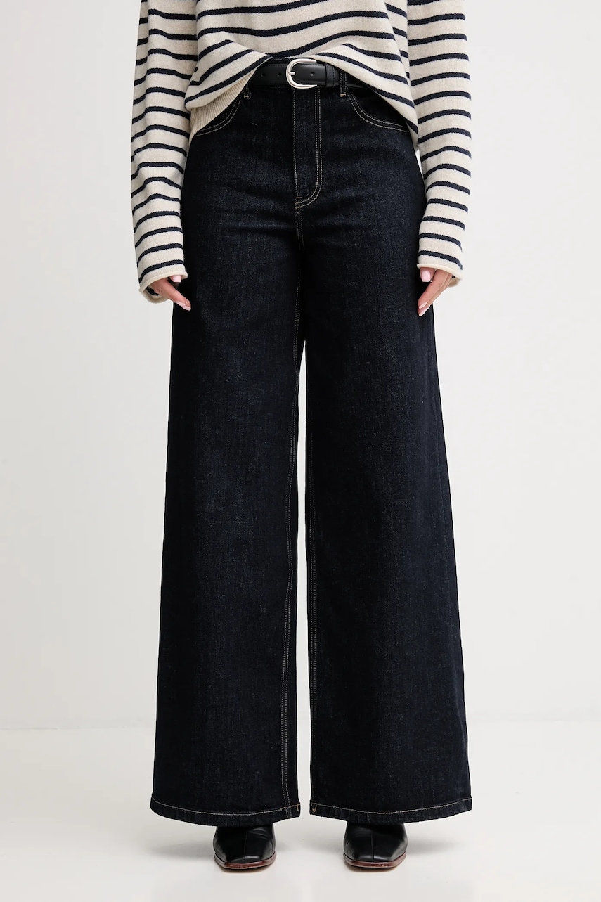 Levně Džíny Tommy Hilfiger dámské, tmavomodrá barva, WW0WW48395