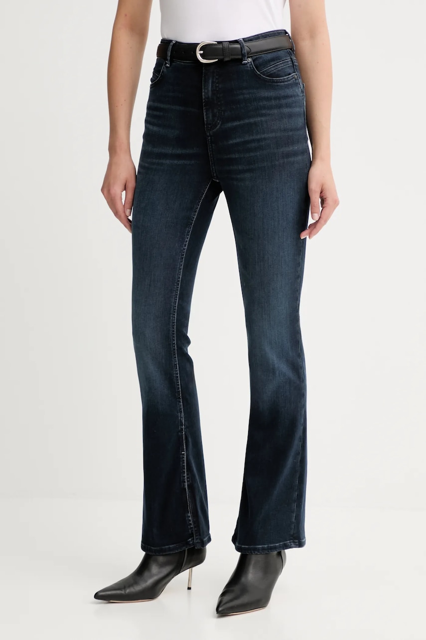 Džíny BOSS Orange C_ROSA BOOTCUT SLIT dámské, high waist, 50548432