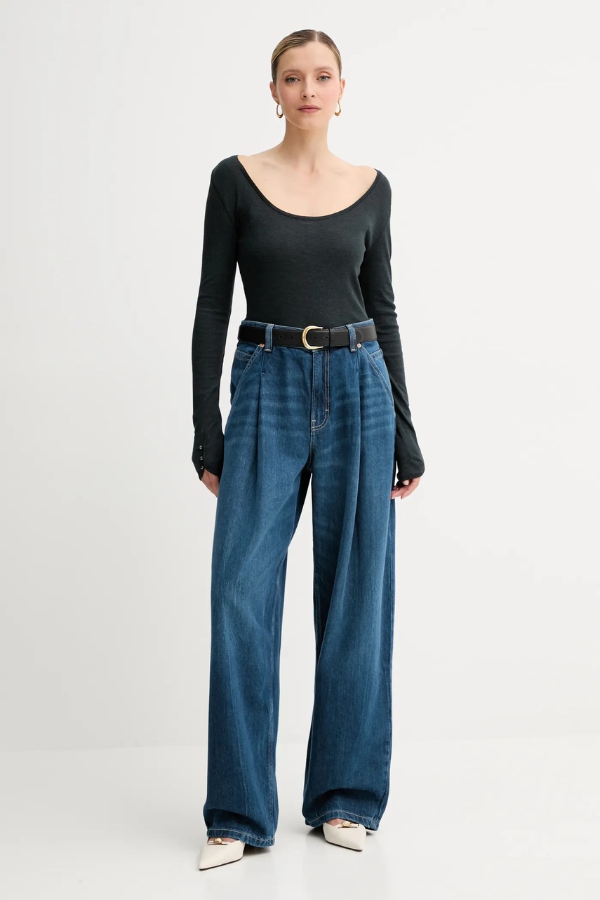 Джинсы BOSS Orange высокая посадка 50548420