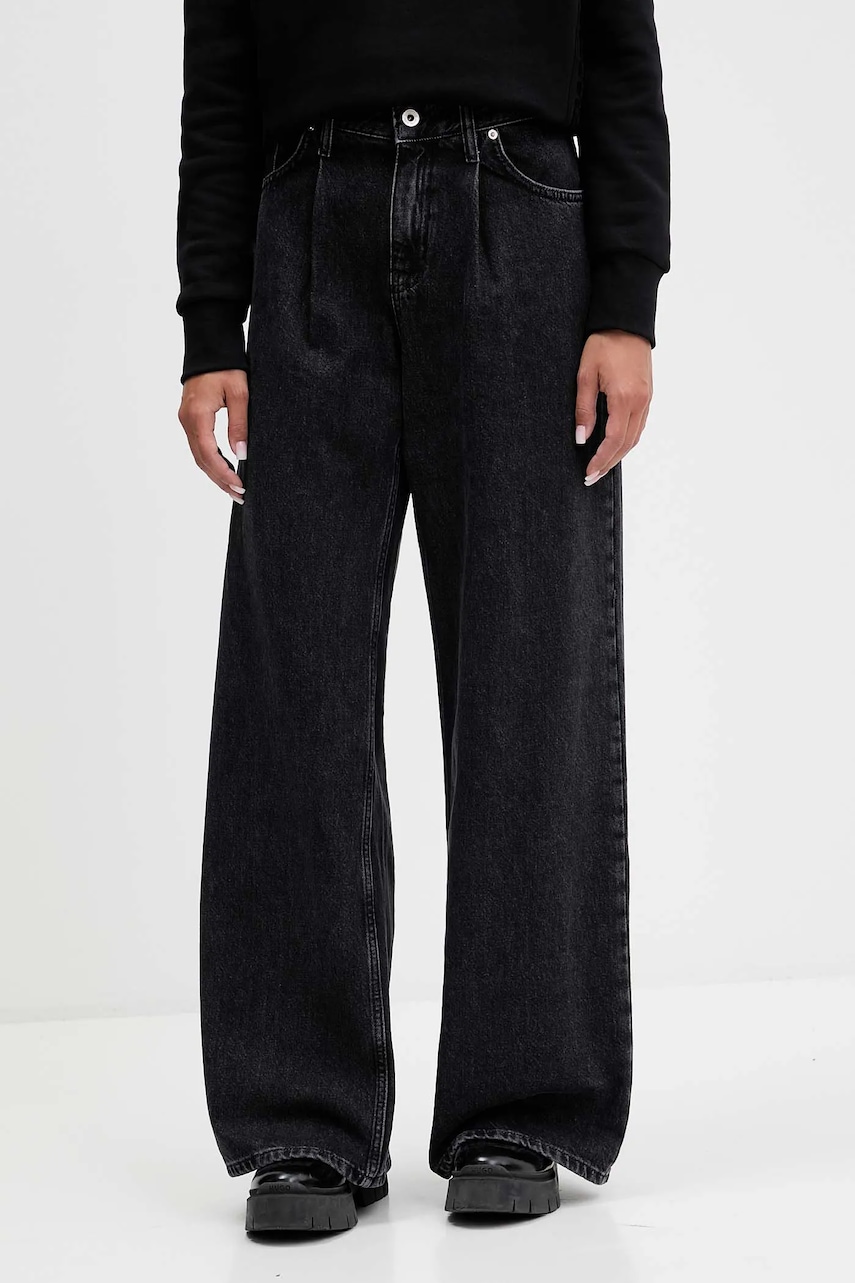 Karl Lagerfeld Jeans blugi culoarea negru, A4W10053