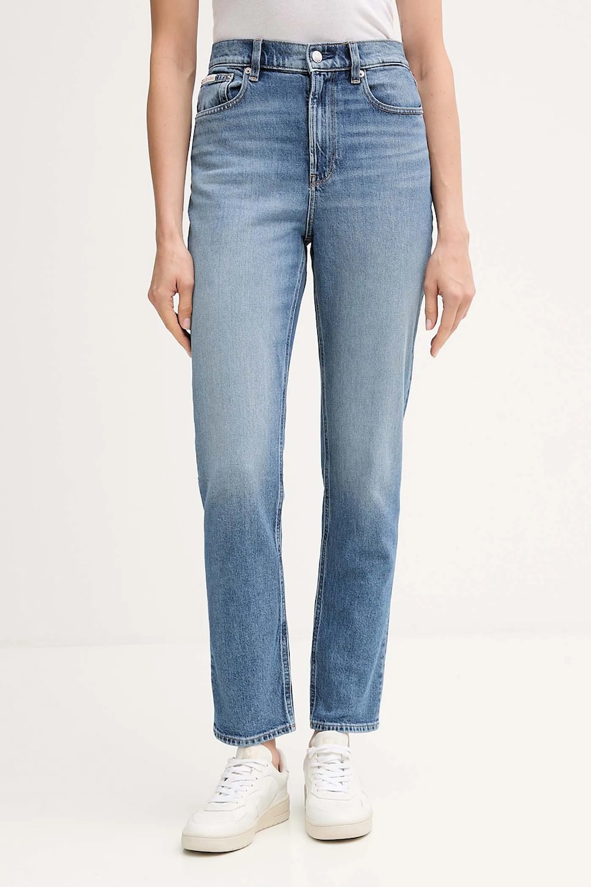 Levně Džíny Calvin Klein Jeans dámské, high waist, LV047D841G