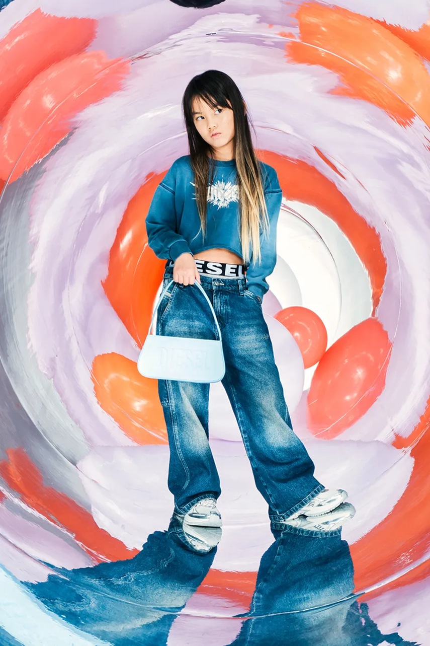 Dětské rifle Diesel D-ARGJX-WORK-J TROUSERS (obrázek 5)