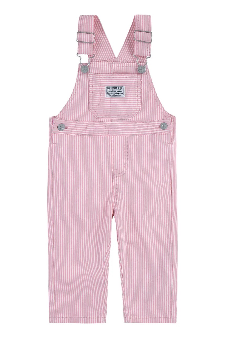 Levně Dětské kalhoty na šle Levi's RAILROAD STRIPE OVERALL 6EM321
