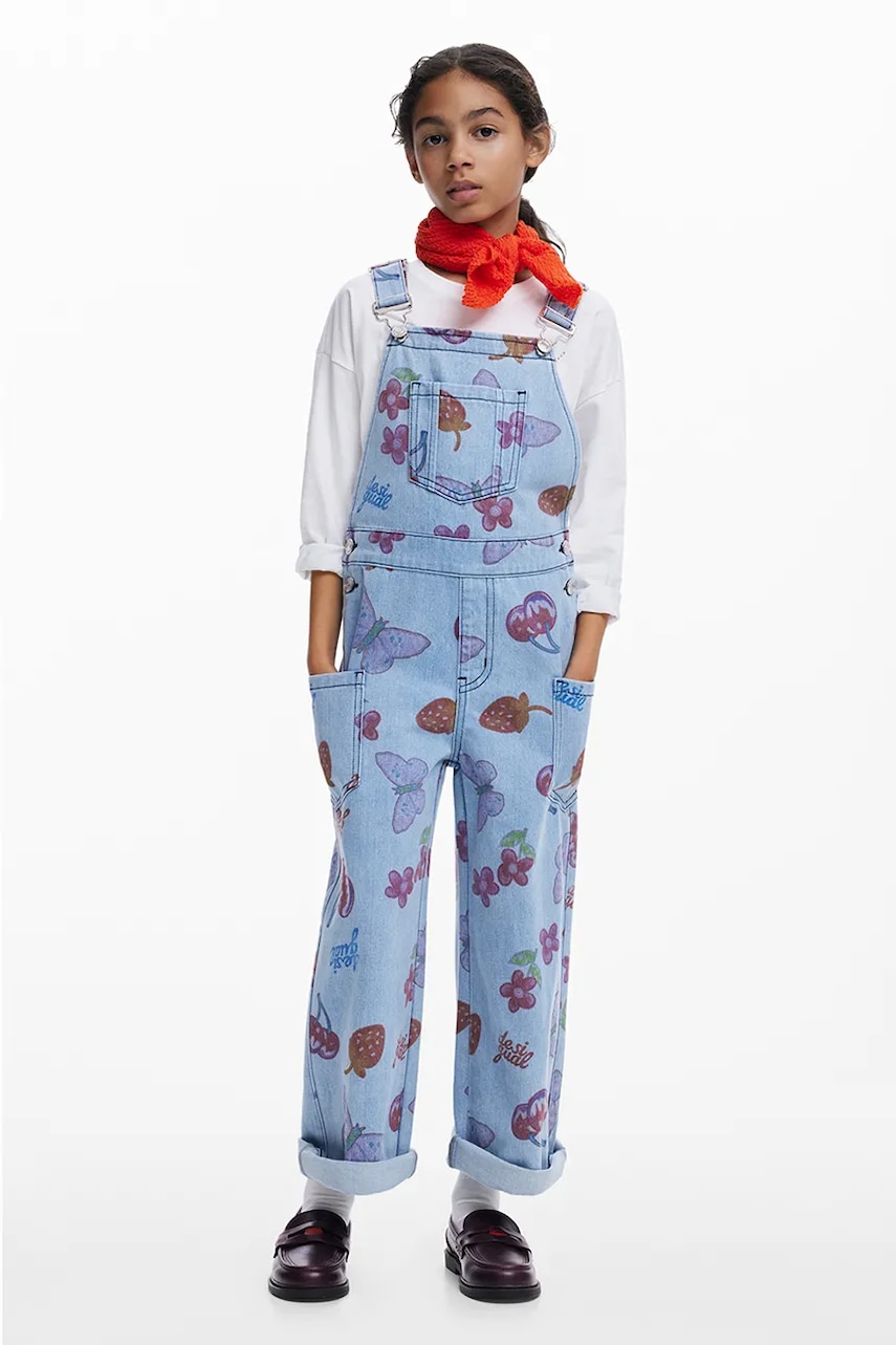 Desigual salopetă din denim pentru copii 25WGDD01