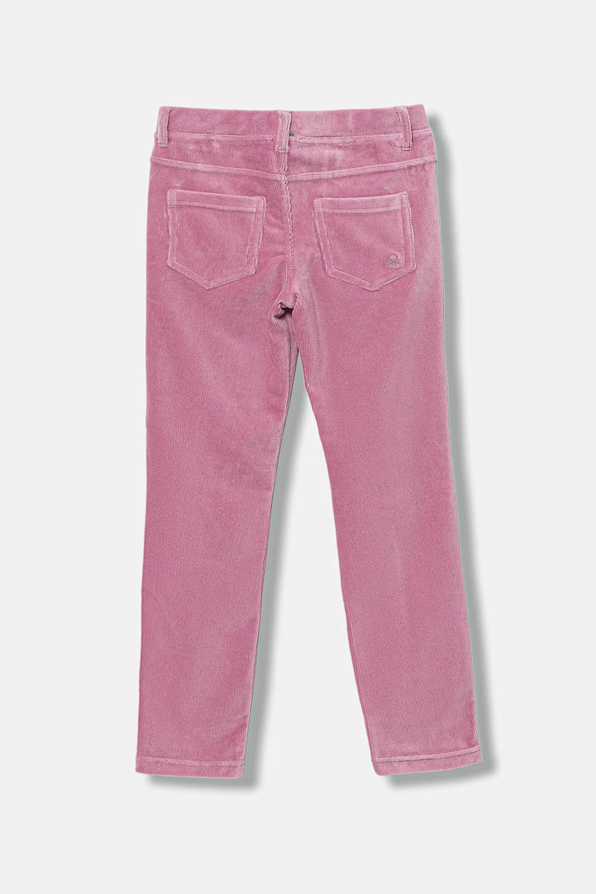 Джинсы United Colors of Benetton цвет розовый однотонная 4DZBCE00R Джинсы United Colors of Benetton цвет розовый однотонная 4DZBCE00R