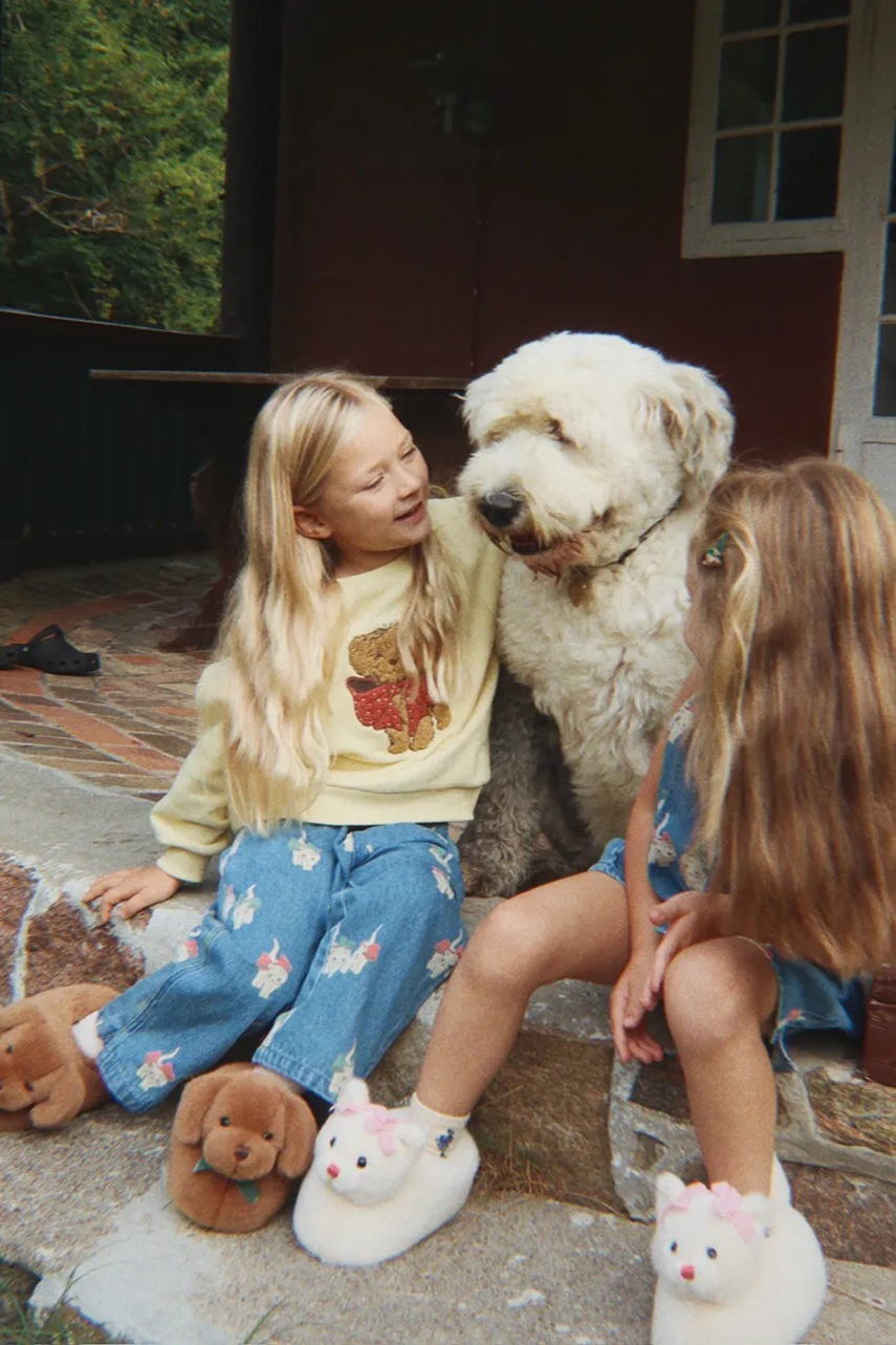 Dětské rifle Konges Sløjd MAGOT SLIT PANTS GOTS (obrázek 9)