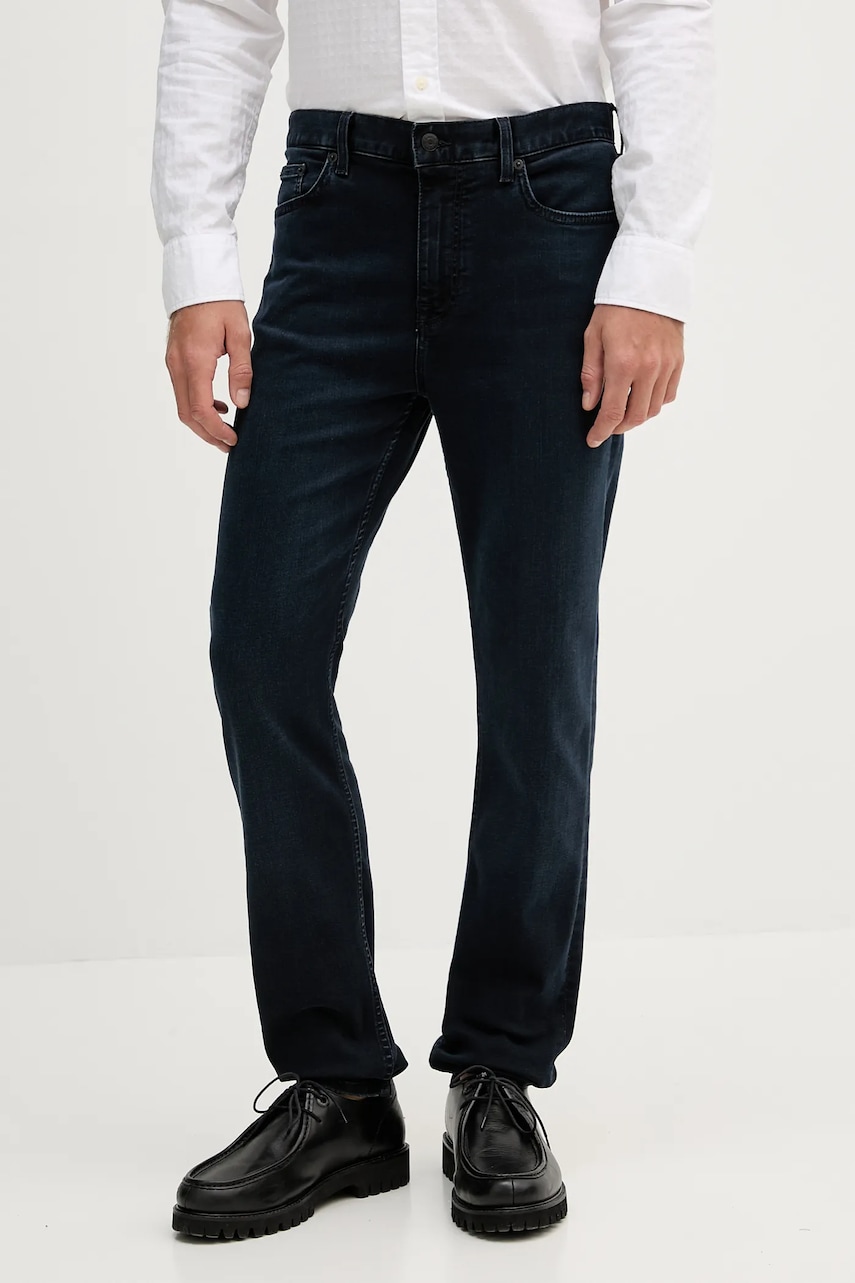 Džíny Tommy Hilfiger pánské, tmavomodrá barva, MW0MW40676