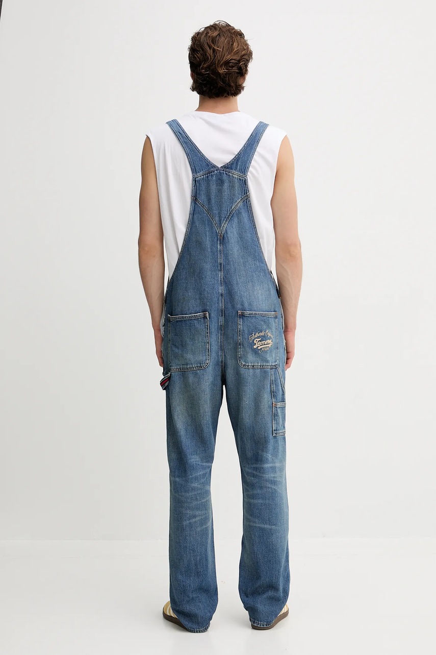 Τζιν σαλοπέτα Tommy Jeans χρώμα: μπλε, DM0DM21244 φωτογραφία