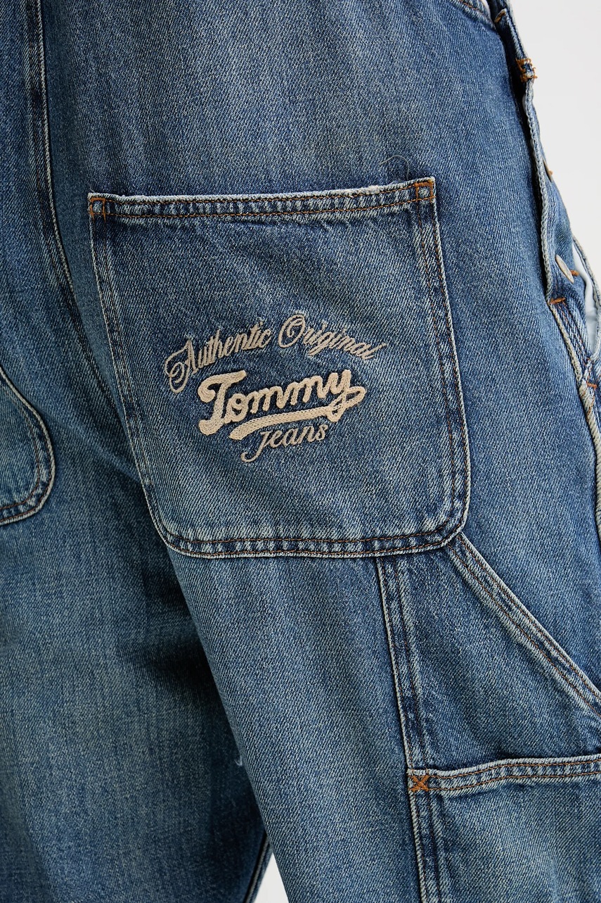 Τζιν σαλοπέτα Tommy Jeans χρώμα: μπλε, DM0DM21244 φωτογραφία