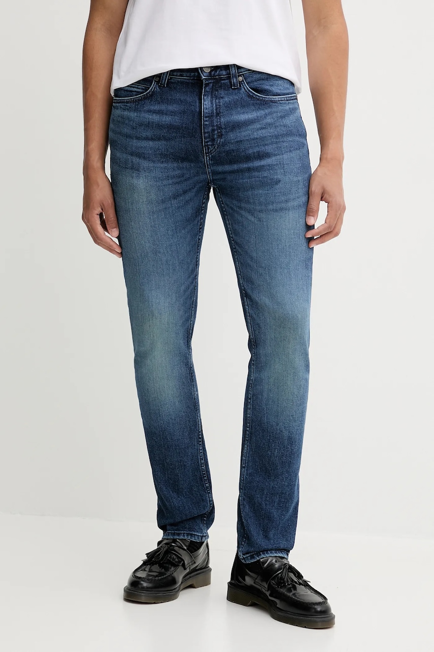 HUGO jeans culoarea bleumarin, 50542689