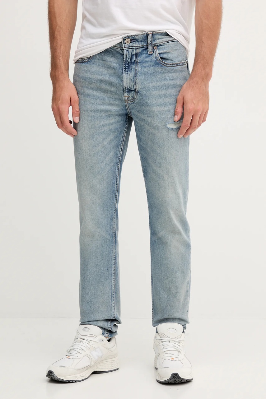 Levně Džíny Calvin Klein Jeans pánské, modrá barva, LV04RD703G