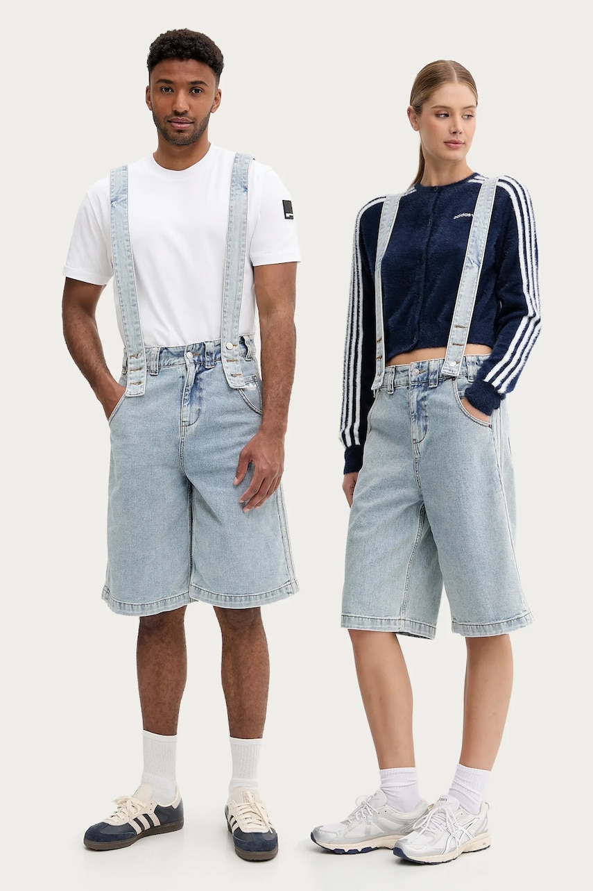 adidas Originals salopete din denim Pride x Jeremy Scott JY2022