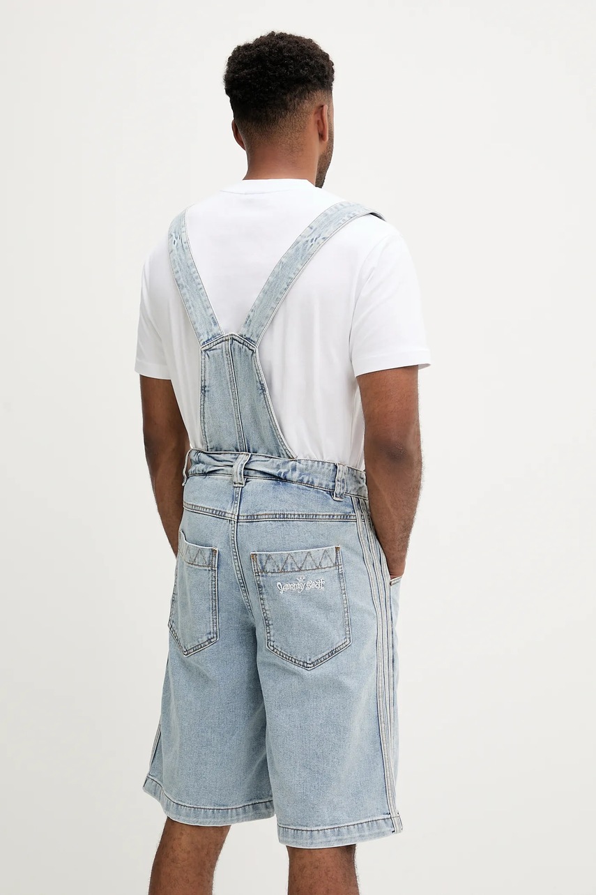 Τζιν σαλοπέτα adidas Originals Pride x Jeremy Scott χρώμα: μπλε, JY2022 φωτογραφία