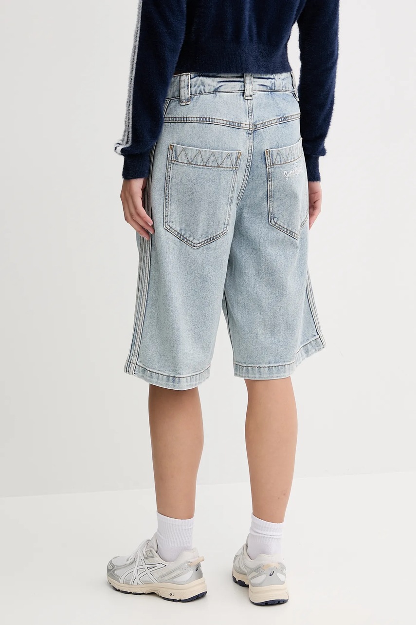 Τζιν σαλοπέτα adidas Originals Pride x Jeremy Scott χρώμα: μπλε, JY2022 φωτογραφία