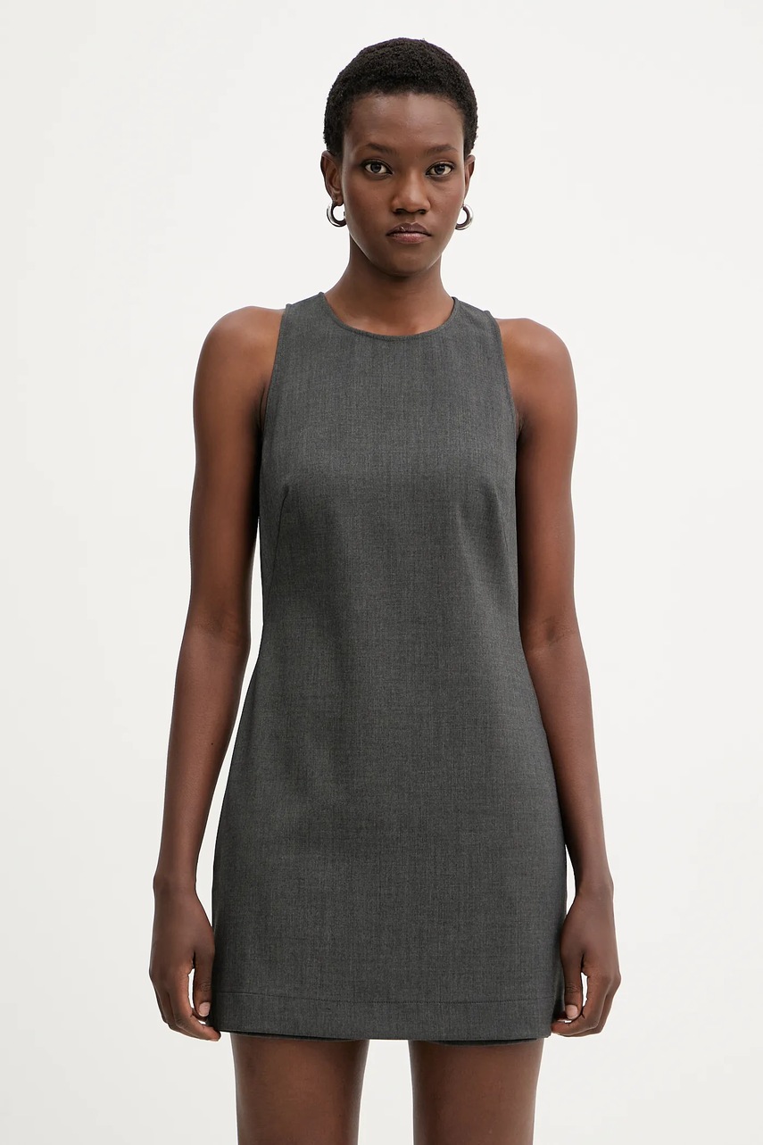 Levně Overal Pinko šedá barva, s kulatým výstřihem, 106077 A2ZT