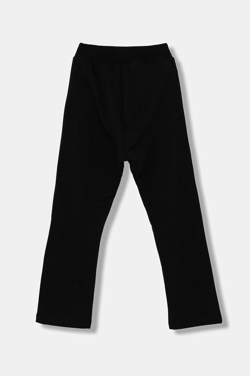 Детские хлопковые штаны Calvin Klein Jeans WB EMBROIDERY TERRY J цвет чёрный однотонные IB0IB02538 Детские хлопковые штаны Calvin Klein Jeans WB EMBROIDERY TERRY J цвет чёрный однотонные IB0IB02538