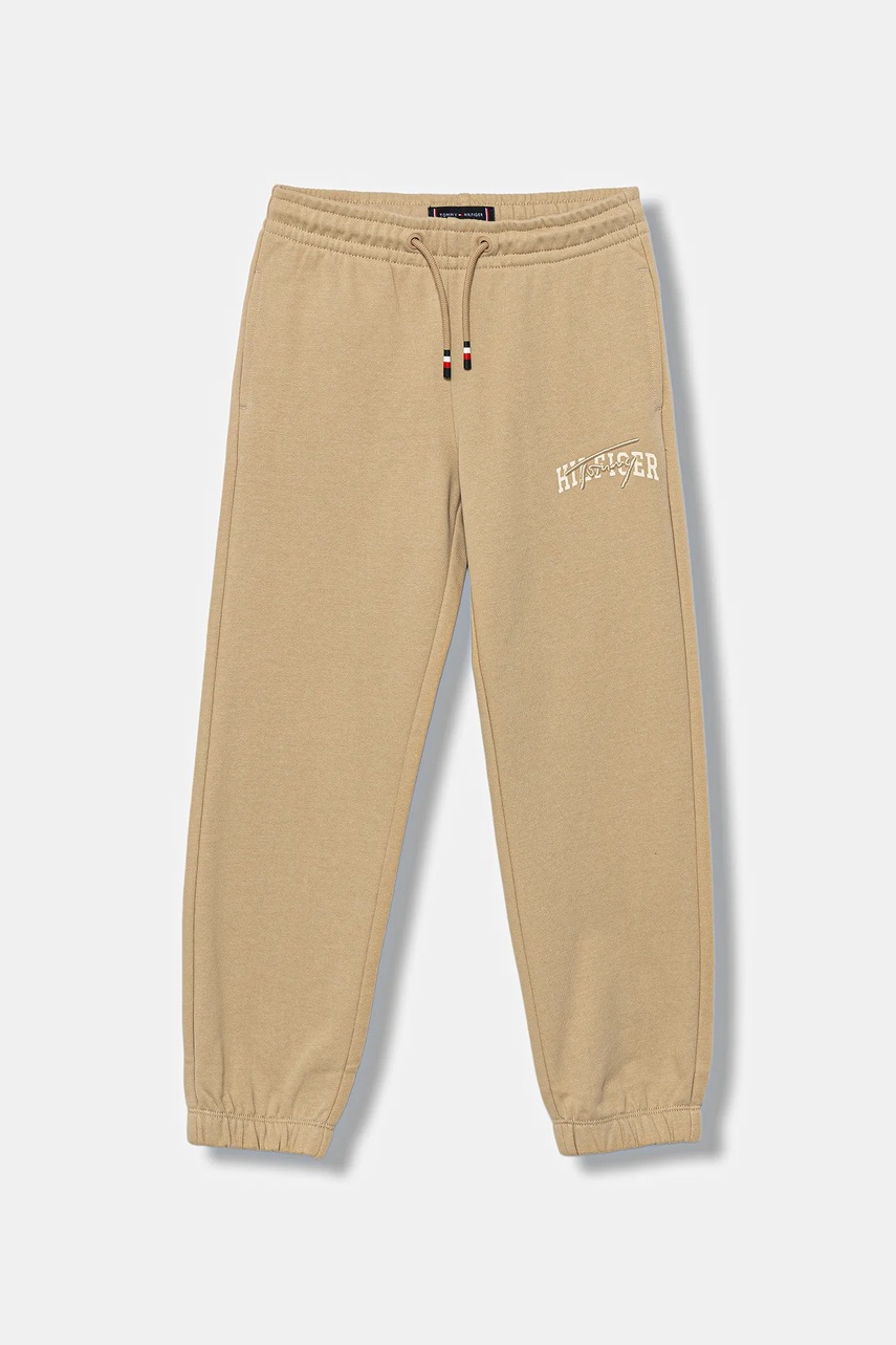 Спортивные штаны Tommy Hilfiger цвет коричневый KB0KB09695 Спортивные штаны Tommy Hilfiger цвет коричневый KB0KB09695