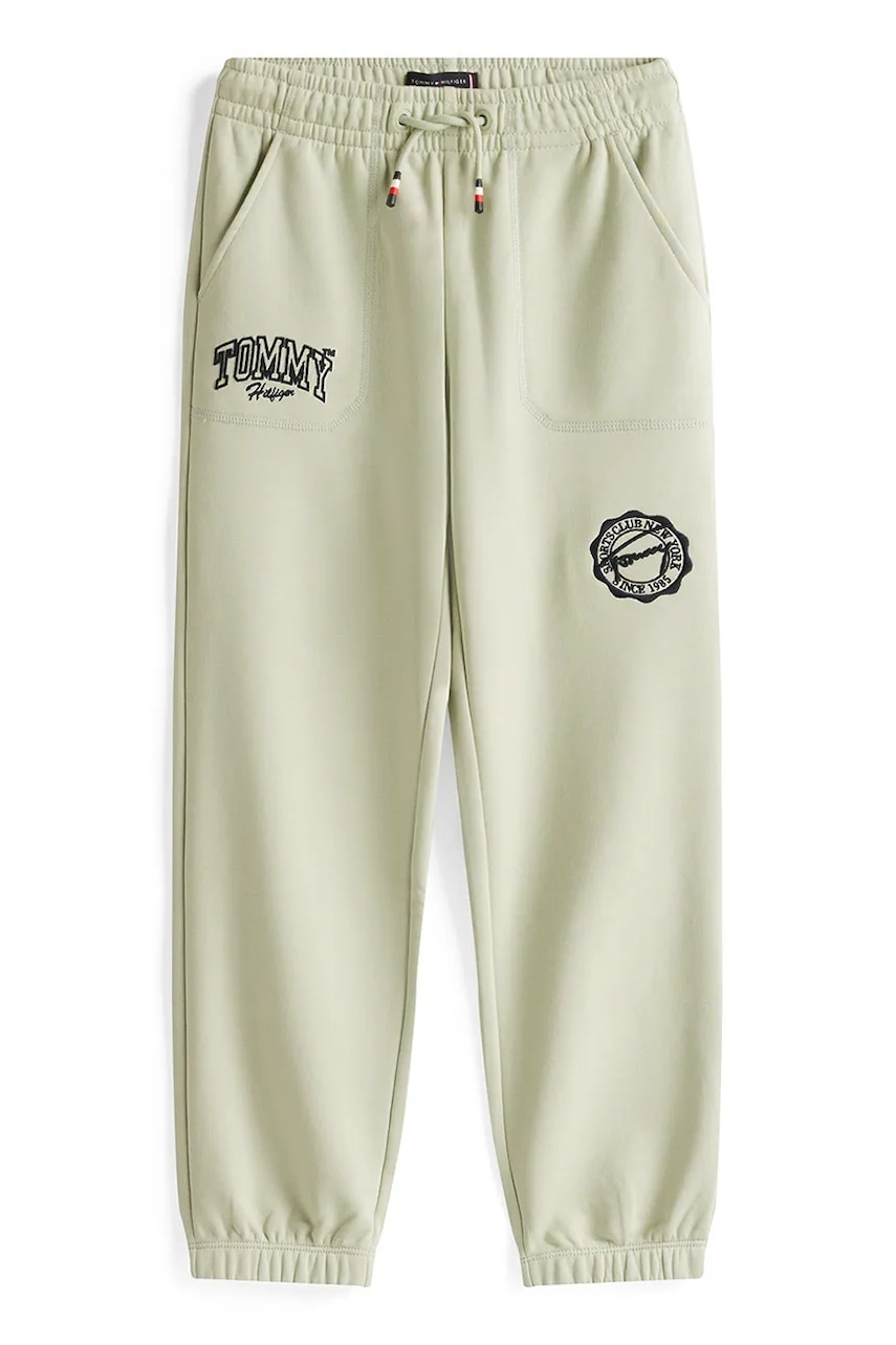 Спортивные штаны Tommy Hilfiger цвет бирюзовый KB0KB09700 Спортивные штаны Tommy Hilfiger цвет бирюзовый KB0KB09700