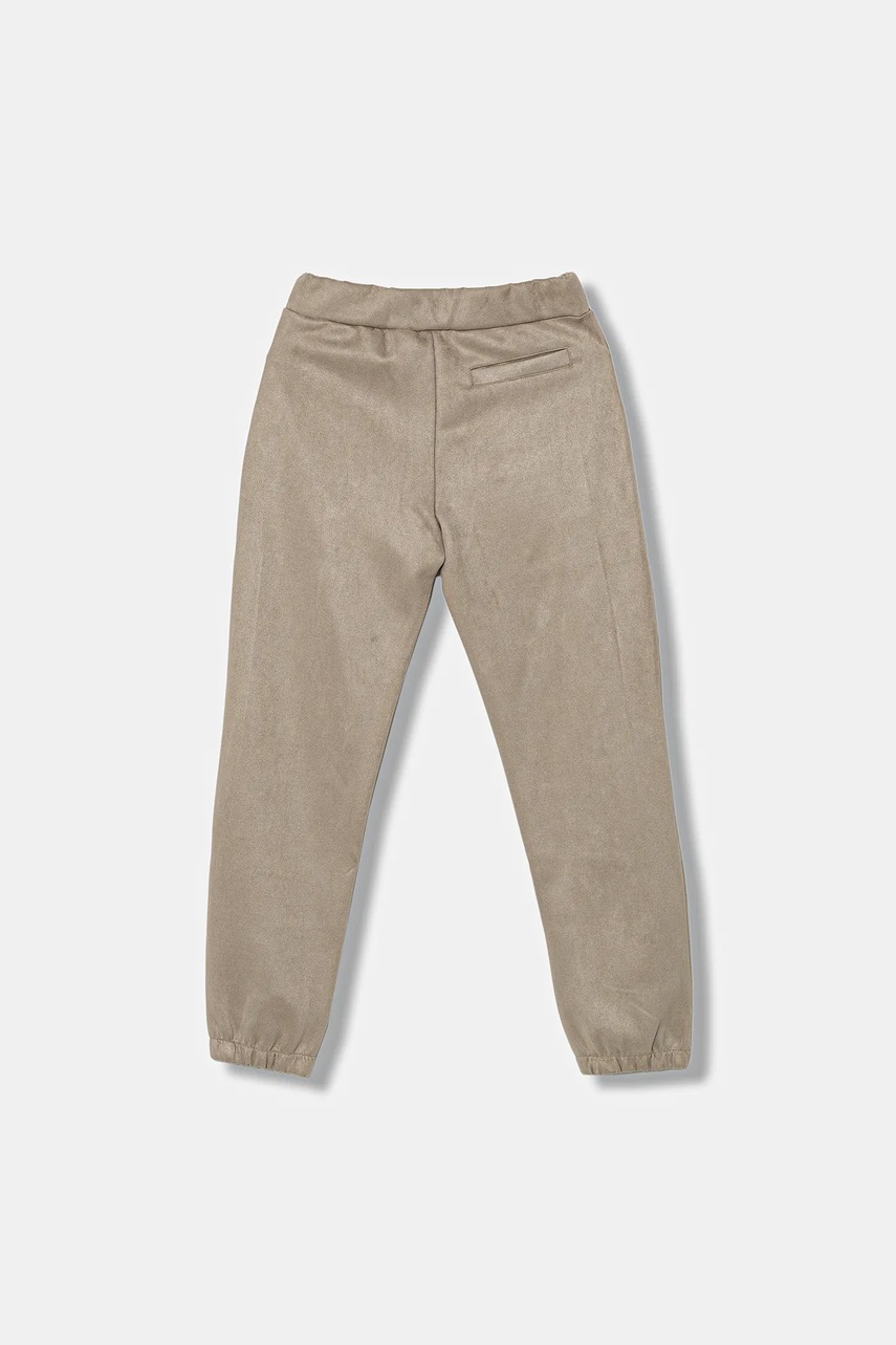 Детские спортивные штаны Guess цвет бежевый однотонные L5YQ18 KCJY2