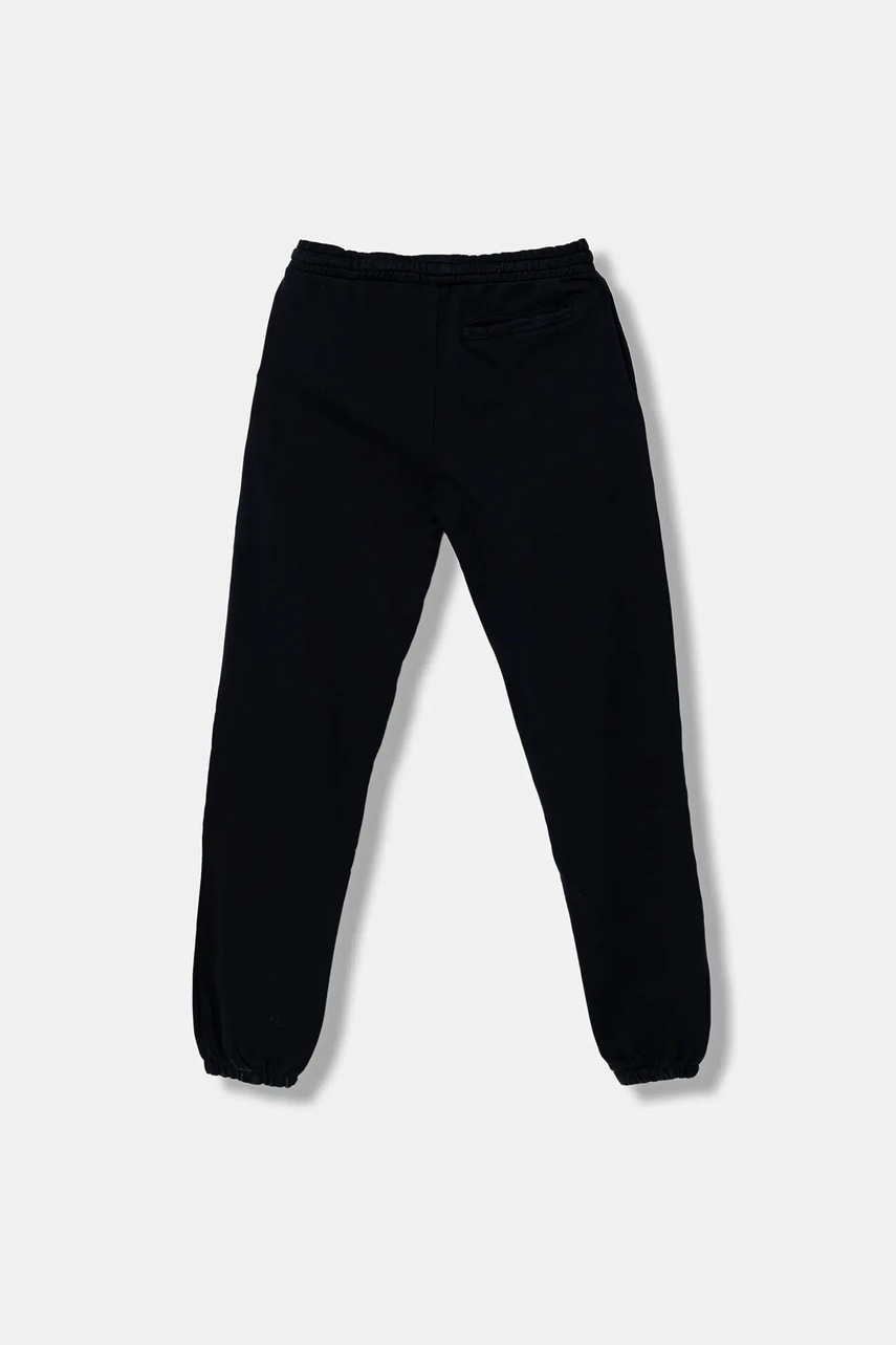 Хлопковые спортивные штаны Guess цвет синий с аппликацией L5YQ19 KAV34