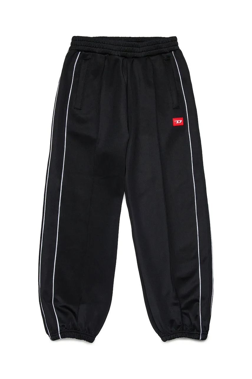 Diesel pantaloni de trening pentru copii PZAMPERD TROUSERS culoarea negru, cu imprimeu, J02447