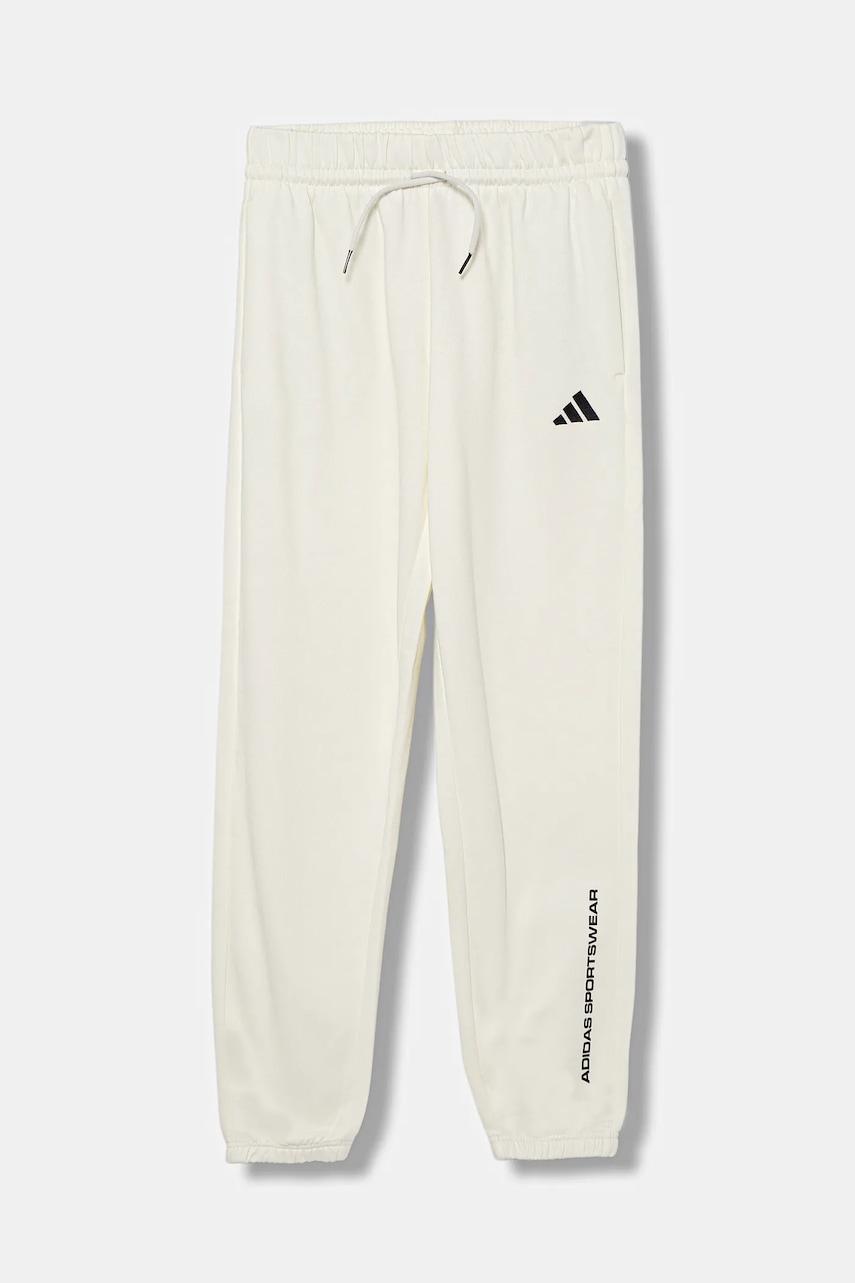 Детские спортивные штаны adidas цвет бежевый с принтом KC1178 Детские спортивные штаны adidas цвет бежевый с принтом KC1178