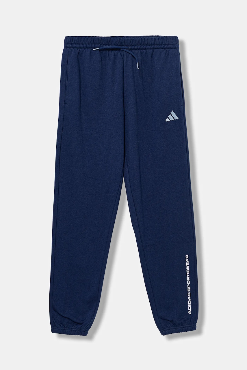Детские спортивные штаны adidas цвет синий с принтом KC2780 Детские спортивные штаны adidas цвет синий с принтом KC2780
