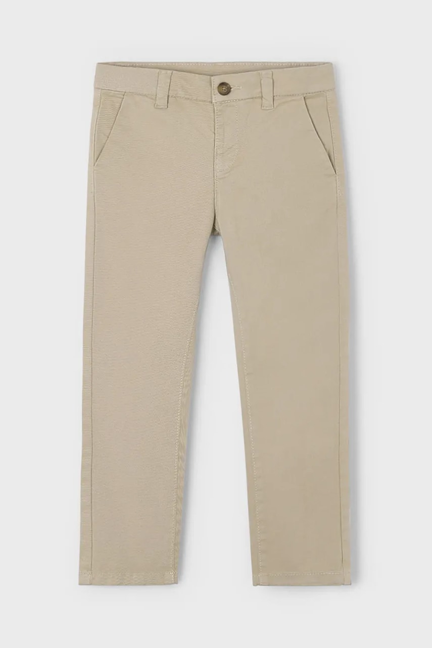 Mayoral pantaloni copii culoarea bej, uni, 513