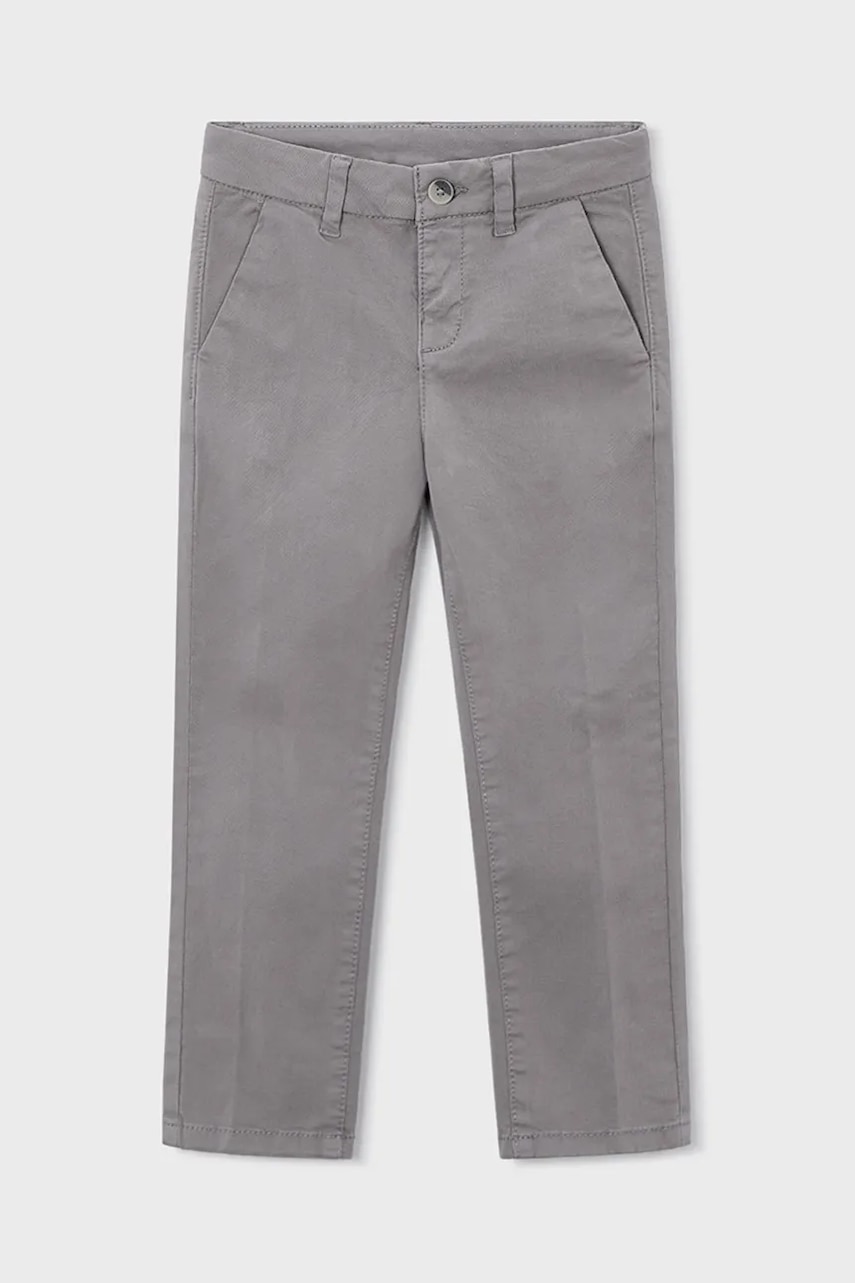 Mayoral pantaloni copii culoarea gri, uni, 513