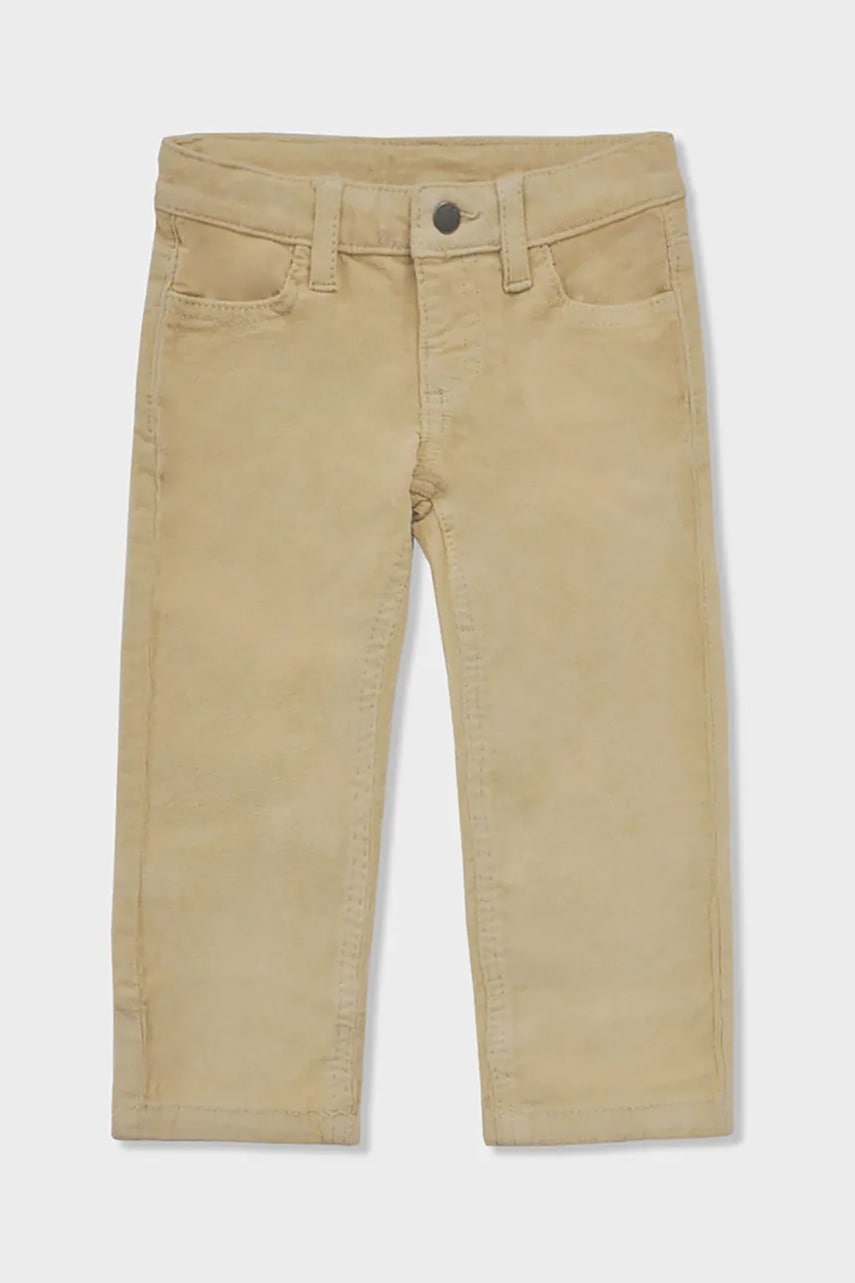 Mayoral pantaloni bebe culoarea bej, 542