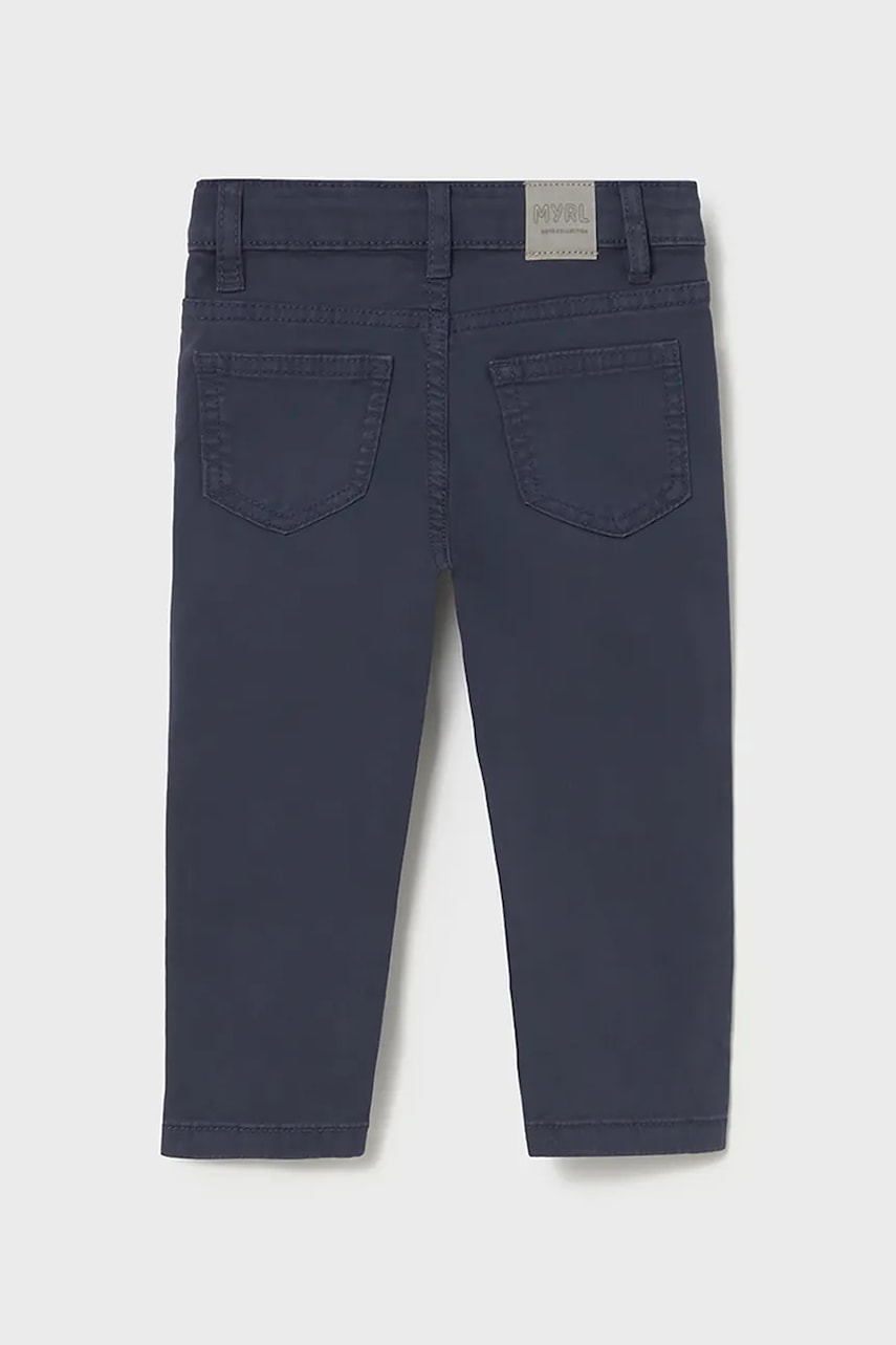 Брюки для младенцев Mayoral slim fit basic цвет синий однотонные 563 в Днепре
