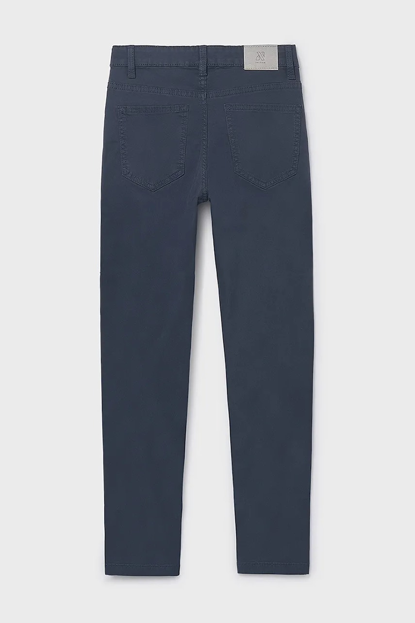 Детские брюки Mayoral slim fit basic цвет синий однотонные 582 Детские брюки Mayoral slim fit basic цвет синий однотонные 582