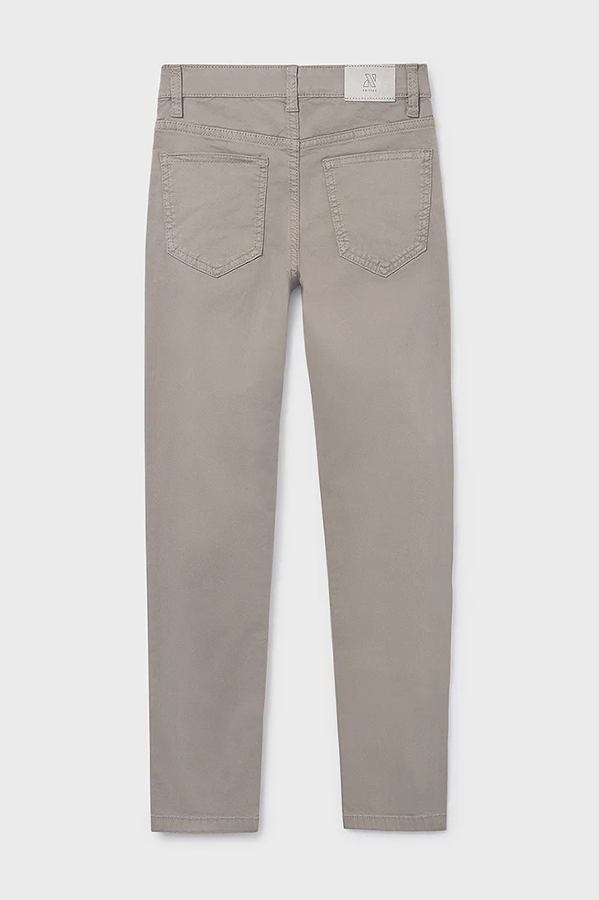 Детские брюки Mayoral slim fit basic цвет серый однотонные 582 Детские брюки Mayoral slim fit basic цвет серый однотонные 582