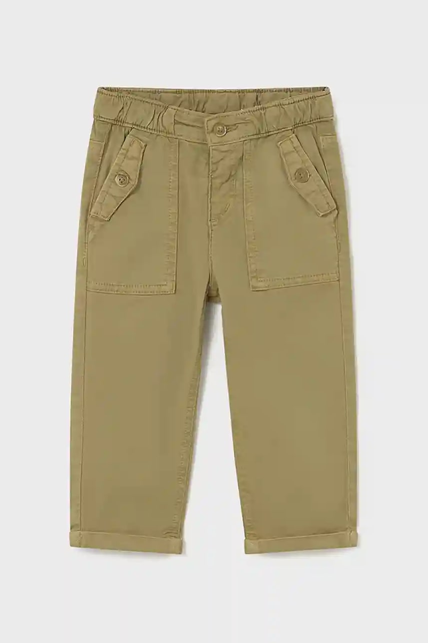 Mayoral pantaloni copii culoarea maro, uni, 2501