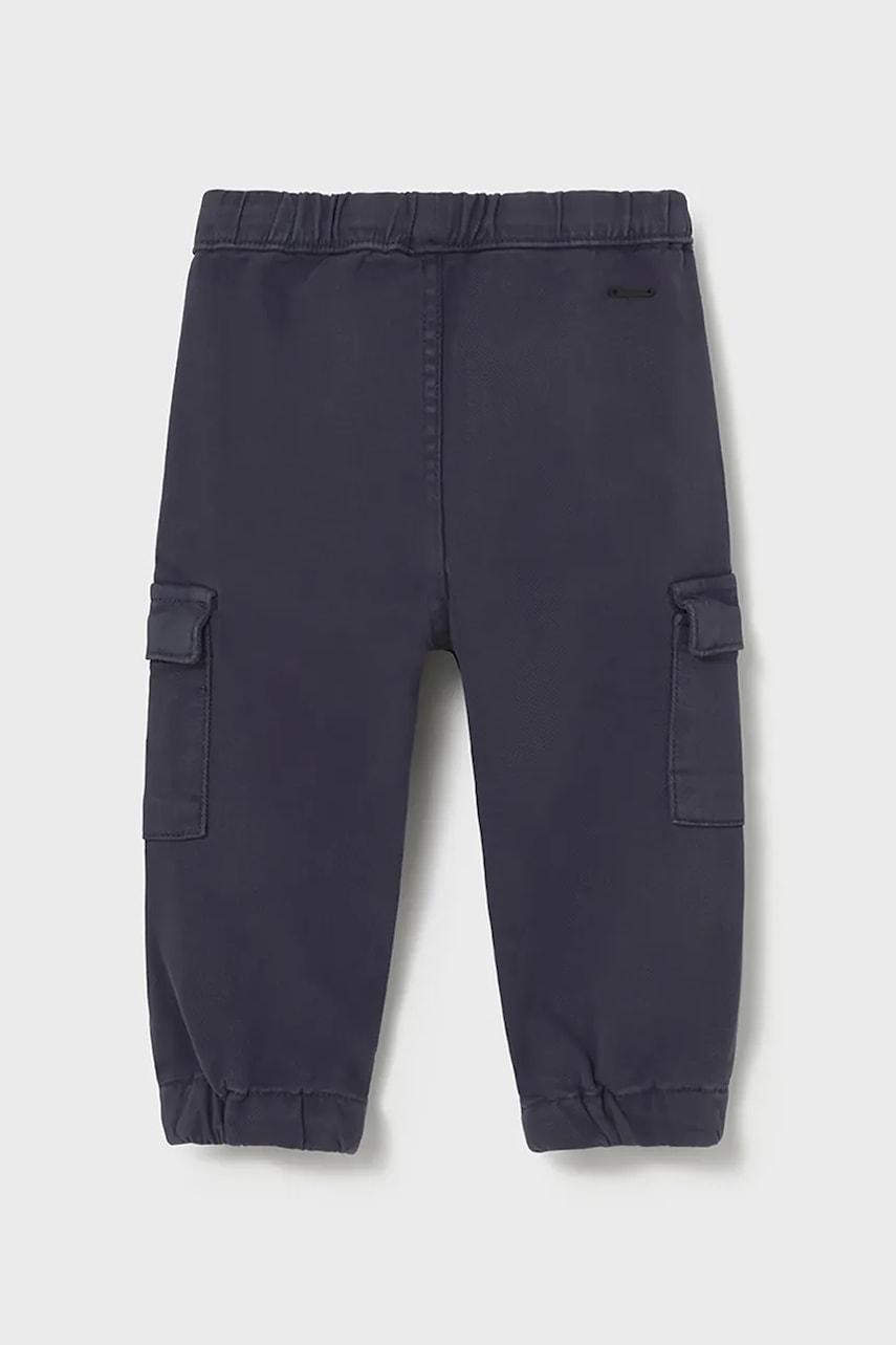 Детские брюки Mayoral Joggery cargo цвет синий однотонные 2506 Детские брюки Mayoral Joggery cargo цвет синий однотонные 2506