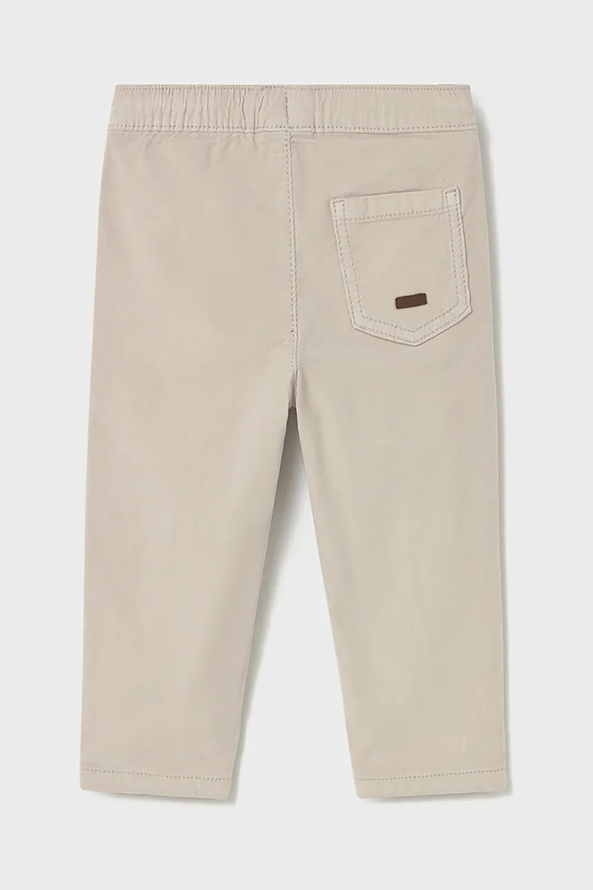 Детские вельветовые брюки Mayoral цвет бежевый однотонные 2507