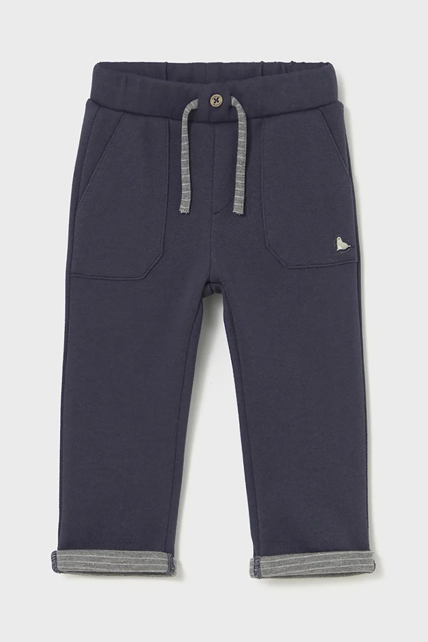 Mayoral pantaloni copii culoarea bleumarin, uni, 2509