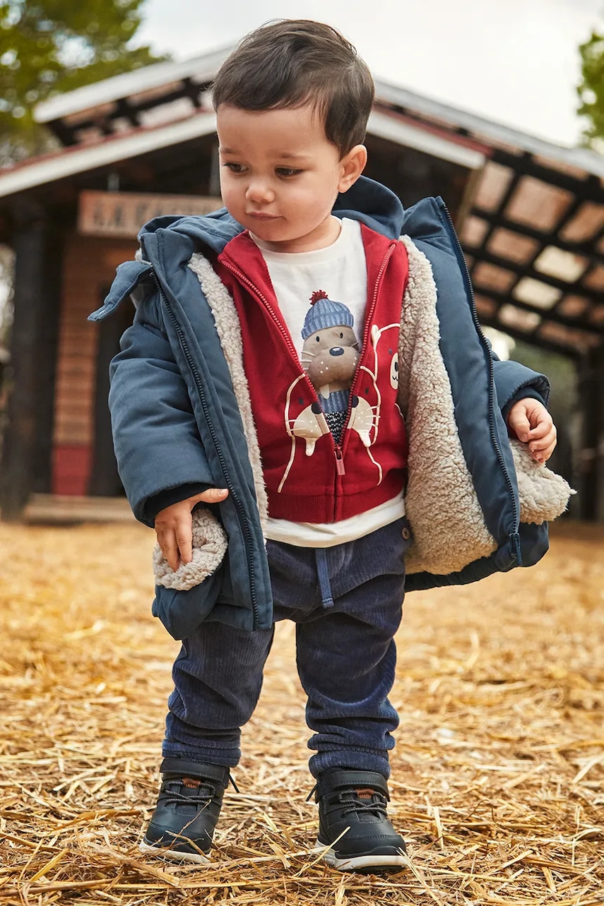 Mayoral pantaloni bebe culoarea bleumarin, 2510