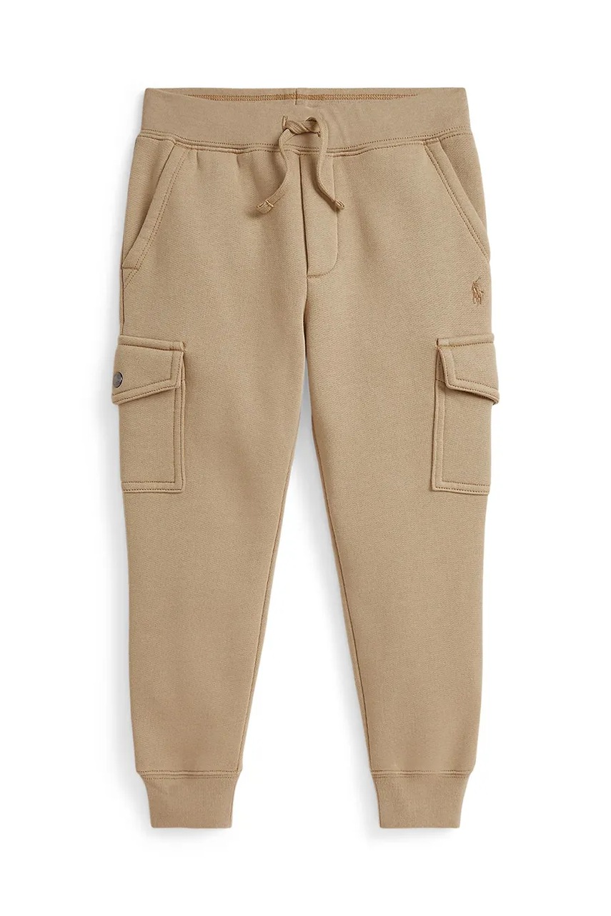 Levně Dětské tepláky Polo Ralph Lauren béžová barva, 322892354017