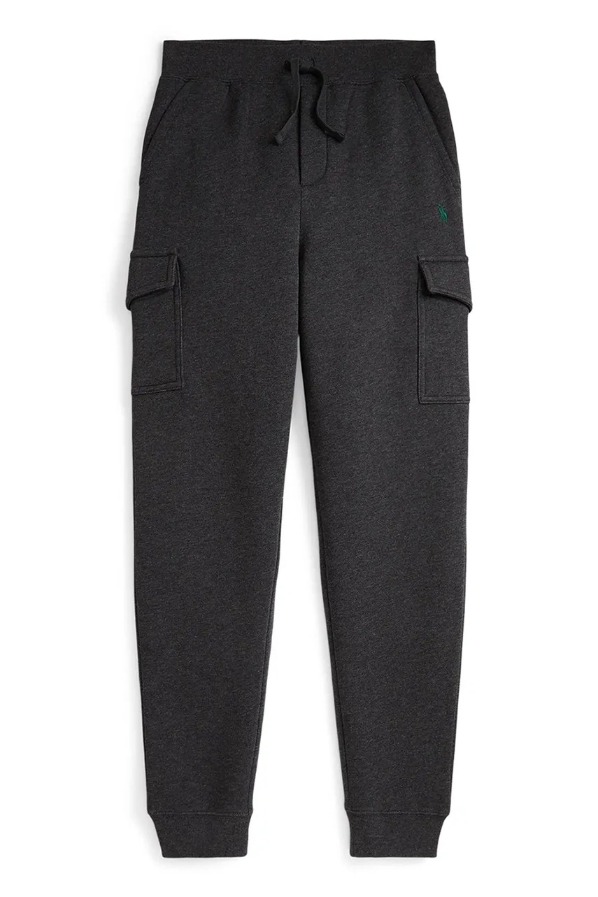 Levně Dětské tepláky Polo Ralph Lauren šedá barva, 323892354016