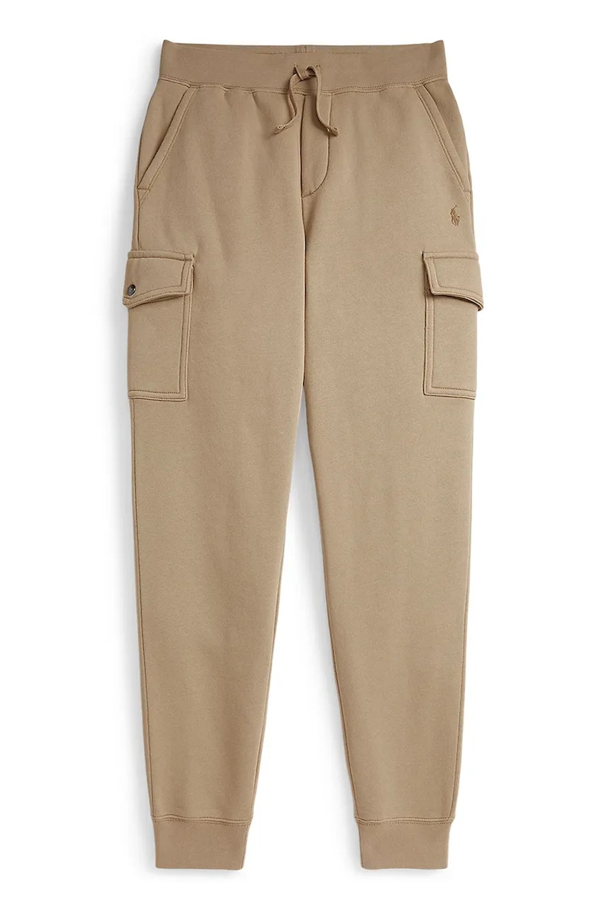 Levně Dětské tepláky Polo Ralph Lauren béžová barva, 323892354017