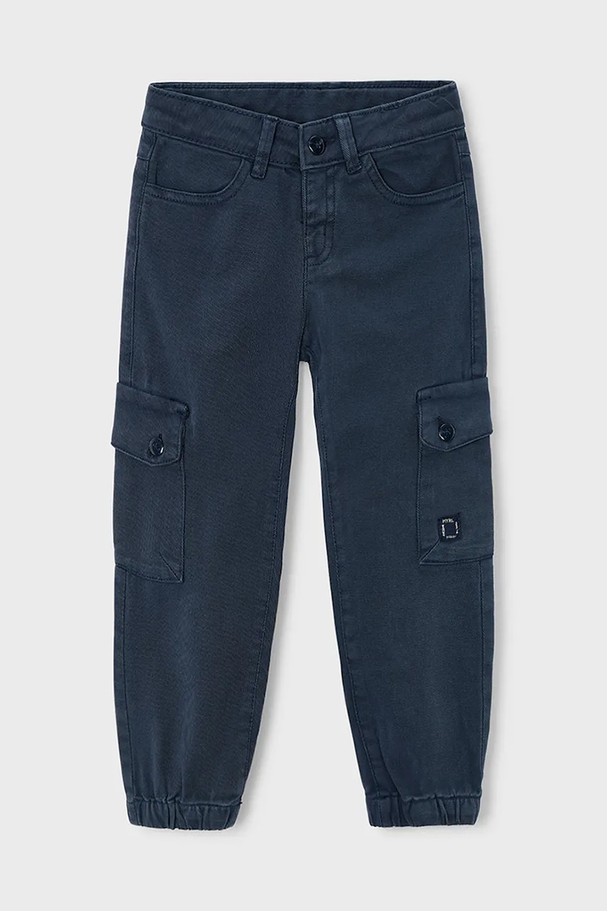 Mayoral pantaloni copii culoarea bleumarin, uni, 4557
