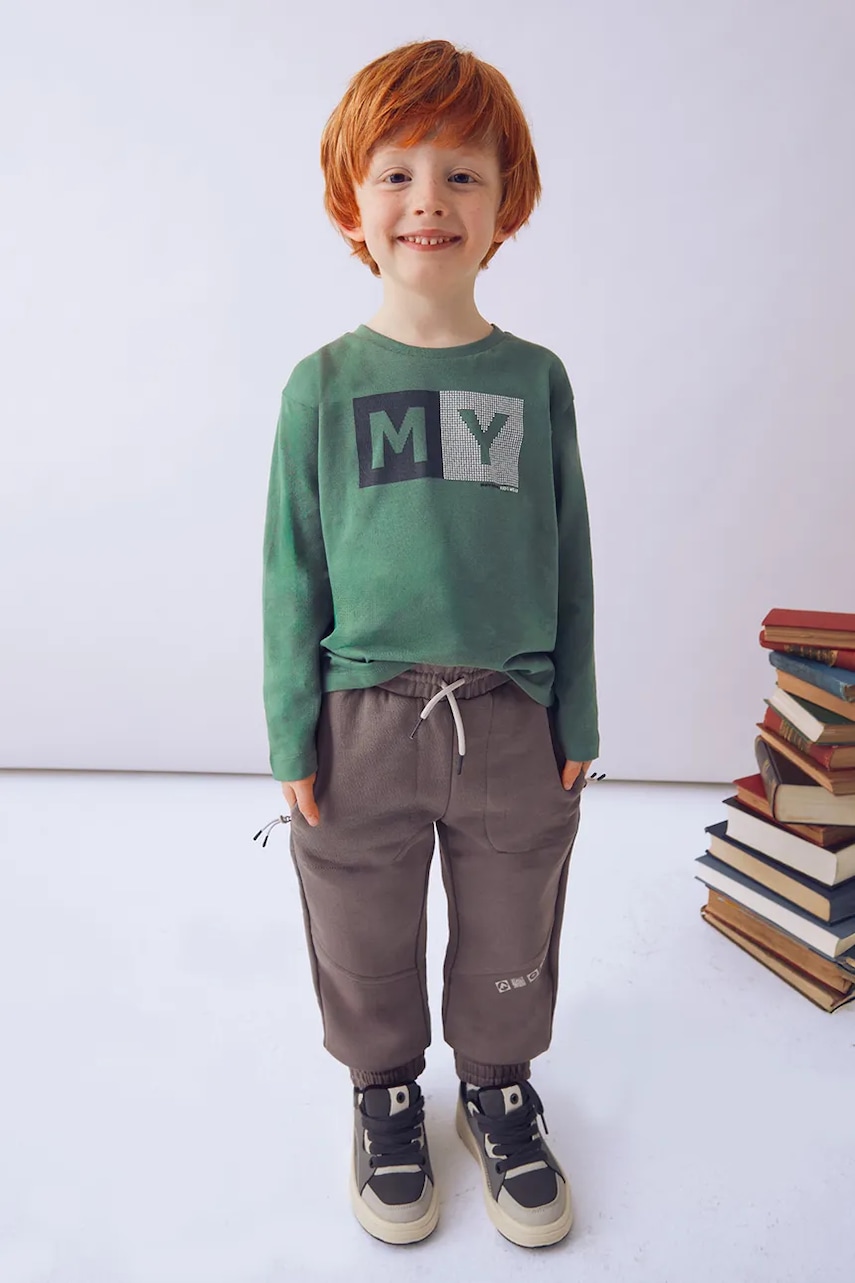 Mayoral pantaloni de trening pentru copii culoarea gri, 4559