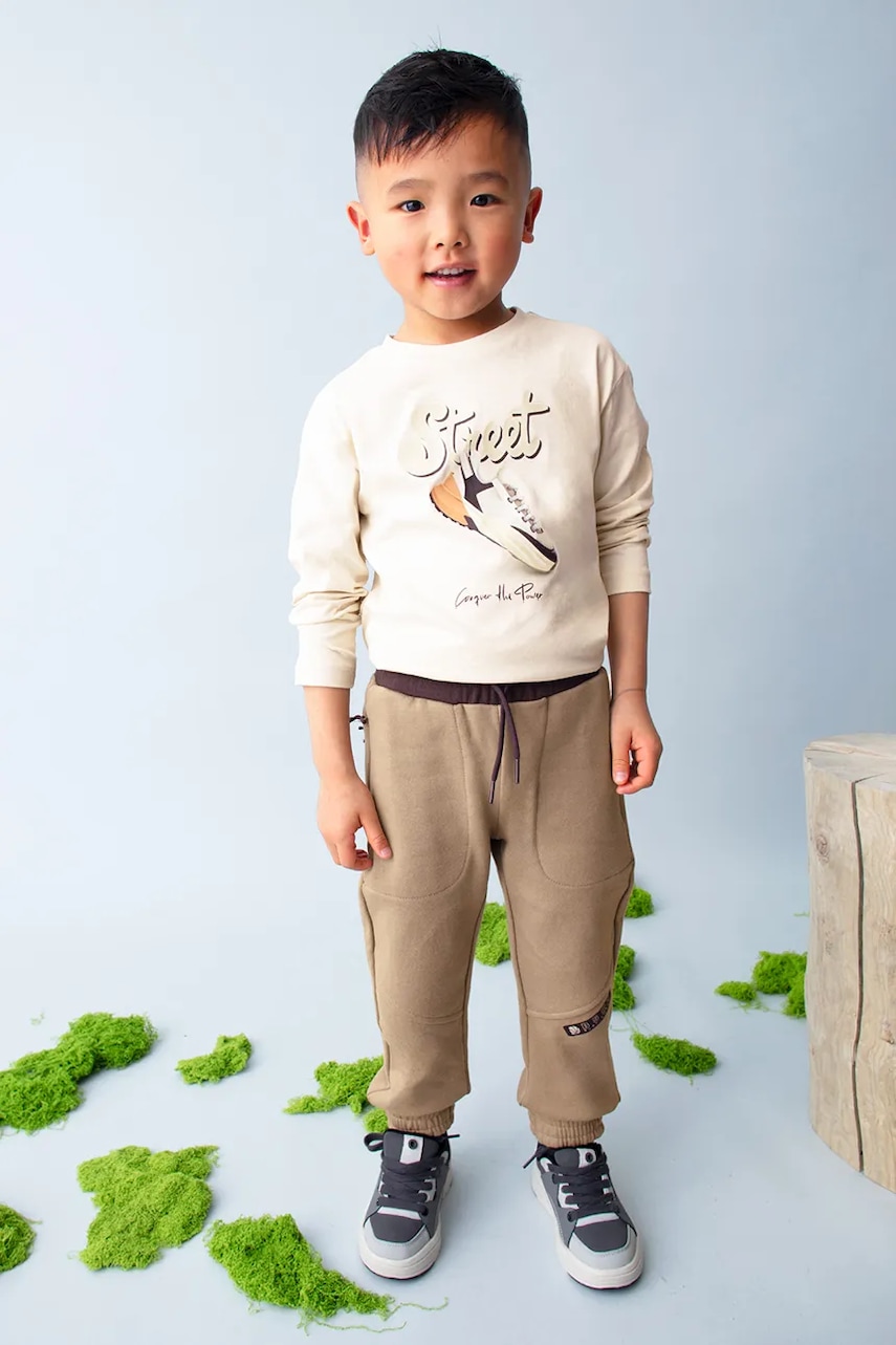 Mayoral pantaloni de trening pentru copii culoarea verde, 4559