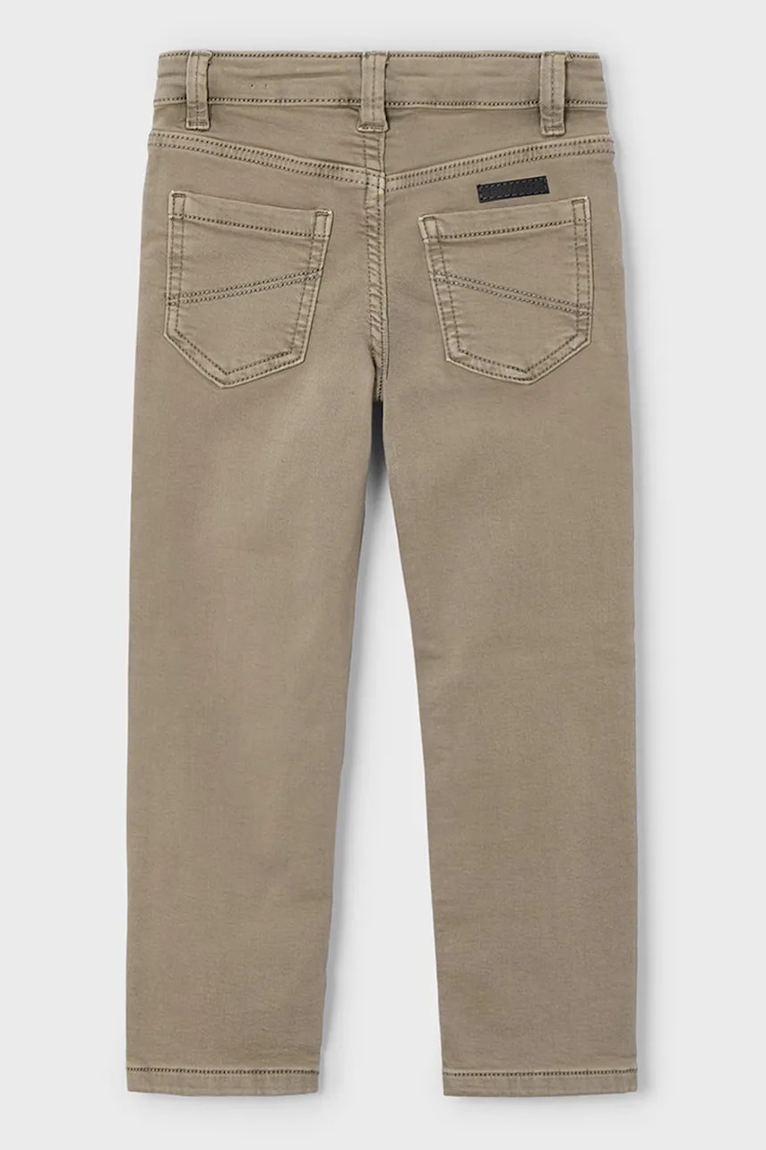 Детские брюки Mayoral soft regular fit цвет зелёный однотонные 4562 Детские брюки Mayoral soft regular fit цвет зелёный однотонные 4562