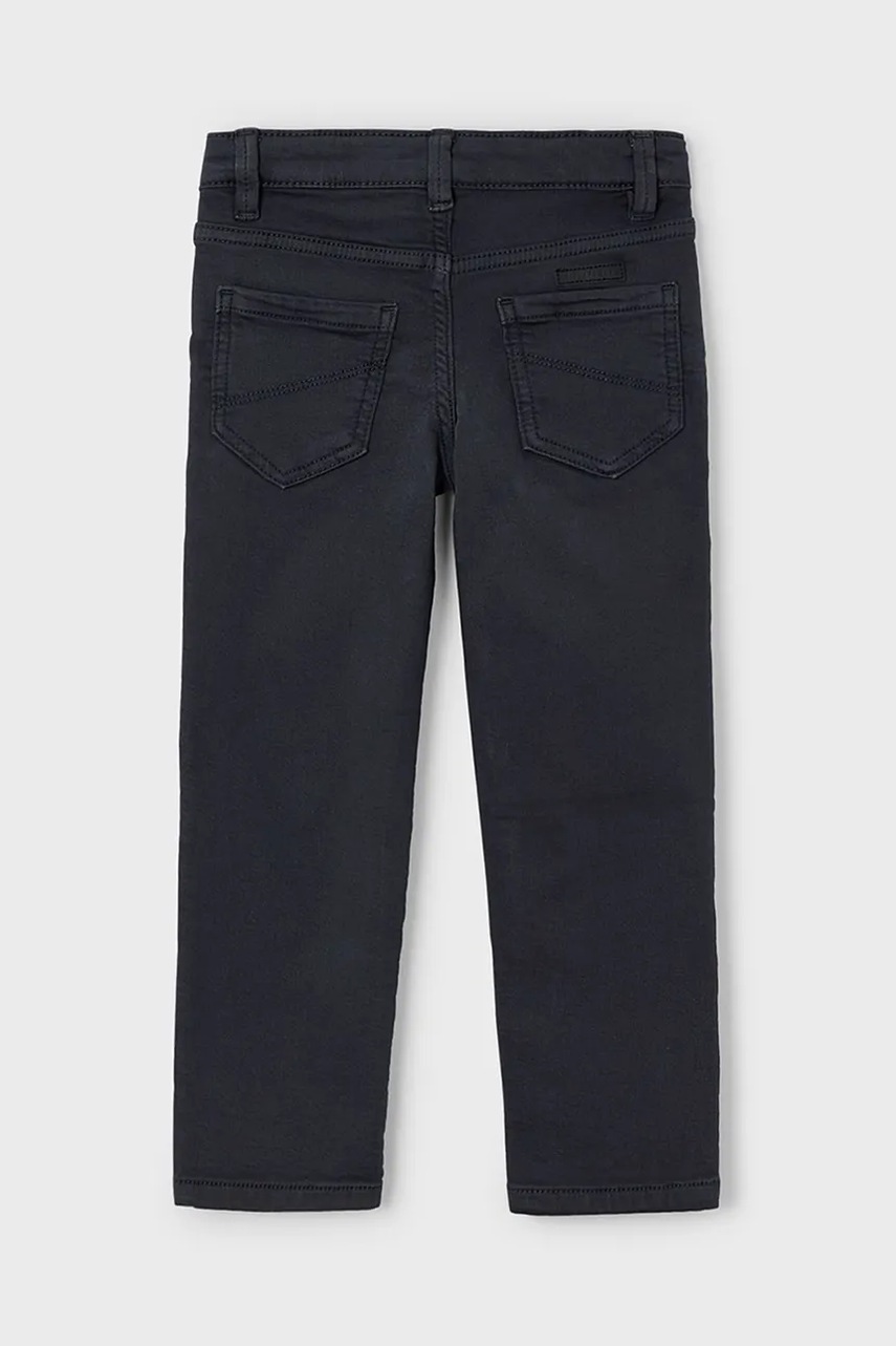 Детские брюки Mayoral soft regular fit цвет чёрный однотонные 4562